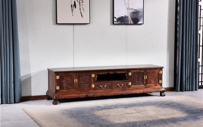 2米雕花四門(mén)兩抽電視柜